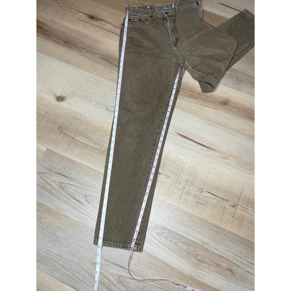 Vintage Forenza High Waisted Straight Leg Brown Denim Jeans Size 8 Made in USA - Picture 8 of 10